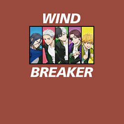 Свитшот хлопковый мужской Wind Breaker, цвет: кирпичный — фото 2