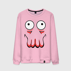 Свитшот хлопковый мужской John Zoidberg Face, цвет: светло-розовый