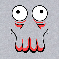 Свитшот хлопковый мужской John Zoidberg Face, цвет: меланж — фото 2