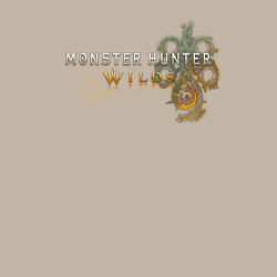 Свитшот хлопковый мужской Monster hunter wilds logo, цвет: миндальный — фото 2