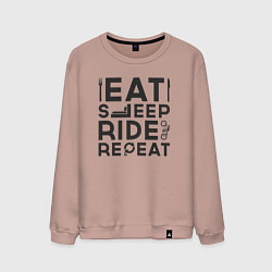 Мужской свитшот Eat sleep ride repeat