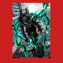 Свитшот хлопковый мужской Моя геройская академия Идзуку Мидория причуда, цвет: красный — фото 2