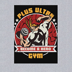 Свитшот хлопковый мужской Моя геройская академия Всемогущий зал, цвет: меланж — фото 2