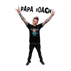 Свитшот хлопковый мужской Papa Roach - Jacoby, цвет: белый — фото 2