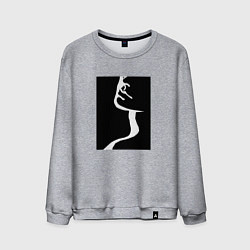 Свитшот хлопковый мужской Томность, цвет: меланж