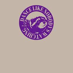 Свитшот хлопковый мужской Енот танцующий в кругу под педро, цвет: миндальный — фото 2