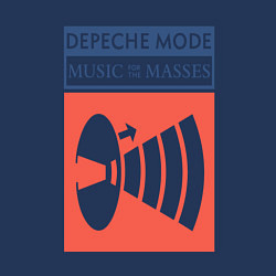 Свитшот хлопковый мужской Depeche Mode - Music for the masses merch, цвет: тёмно-синий — фото 2