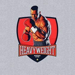 Свитшот хлопковый мужской Heavyweight boxing gym, цвет: меланж — фото 2