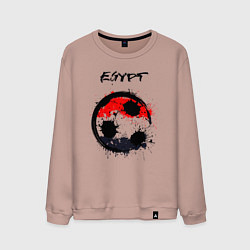 Свитшот хлопковый мужской Сборная Египта, цвет: пыльно-розовый