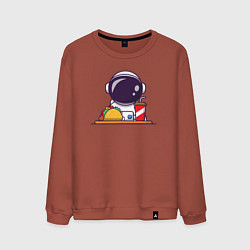 Мужской свитшот Космический фастфуд