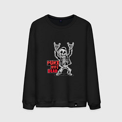 Мужской свитшот Череп с козой punks not dead