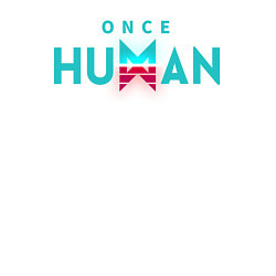 Свитшот хлопковый мужской Once human logo, цвет: белый — фото 2