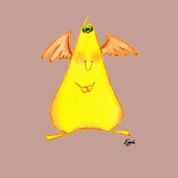 Свитшот хлопковый мужской Что-то с крылышками, цвет: пыльно-розовый — фото 2