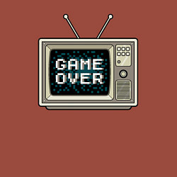 Свитшот хлопковый мужской Game over tv, цвет: кирпичный — фото 2