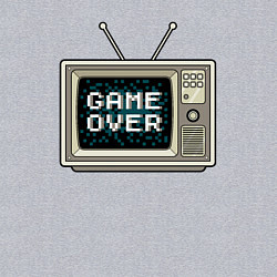 Свитшот хлопковый мужской Game over tv, цвет: меланж — фото 2