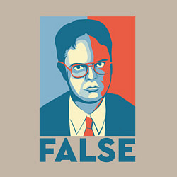 Свитшот хлопковый мужской Dwight false - офис, цвет: миндальный — фото 2