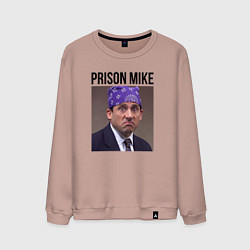 Свитшот хлопковый мужской Prison mike Michael Scott - офис, цвет: пыльно-розовый
