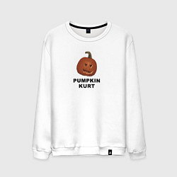 Свитшот хлопковый мужской Pumpkin Kurt - the office, цвет: белый