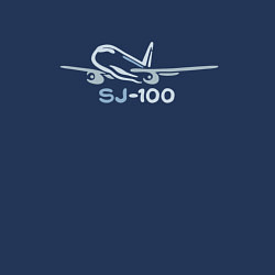 Свитшот хлопковый мужской Sukhoi Superjet 100 цветной с надписью, цвет: тёмно-синий — фото 2