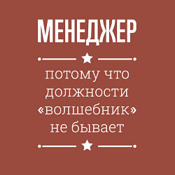 Свитшот хлопковый мужской Менеджер волшебник, цвет: кирпичный — фото 2