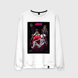 Свитшот хлопковый мужской Нана Осаки группа, цвет: белый