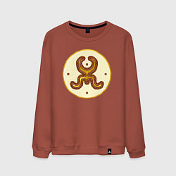 Свитшот хлопковый мужской Белые гунны из Total War: Attila, цвет: кирпичный