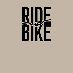 Свитшот хлопковый мужской Black ride bike, цвет: миндальный — фото 2