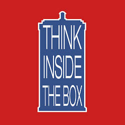 Свитшот хлопковый мужской Think inside the box, цвет: красный — фото 2