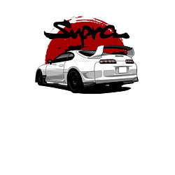 Свитшот хлопковый мужской Автомобиль Toyota Supra, цвет: белый — фото 2