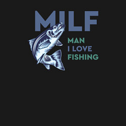 Свитшот хлопковый мужской Milf милфа, цвет: черный — фото 2