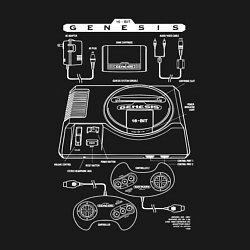 Свитшот хлопковый мужской Sega genesis manual, цвет: черный — фото 2