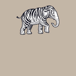 Свитшот хлопковый мужской Тигриный слон, цвет: миндальный — фото 2