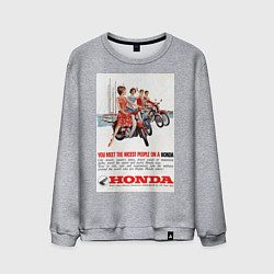 Мужской свитшот Honda мотоцикл