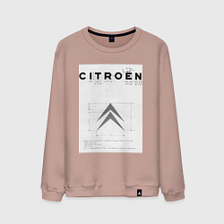Мужской свитшот Citroen логотип
