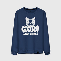 Свитшот хлопковый мужской Goro cuddly carnage logo, цвет: тёмно-синий
