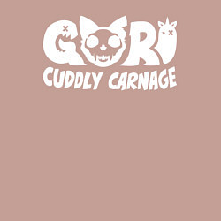 Свитшот хлопковый мужской Goro cuddly carnage logotype, цвет: пыльно-розовый — фото 2