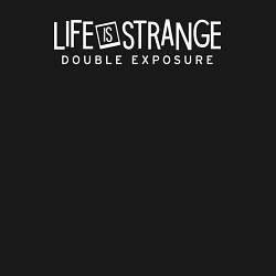 Свитшот хлопковый мужской Life is strange double exposure logotypе, цвет: черный — фото 2