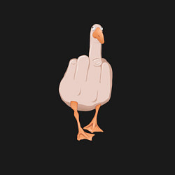 Свитшот хлопковый мужской F*ck you гусь, цвет: черный — фото 2