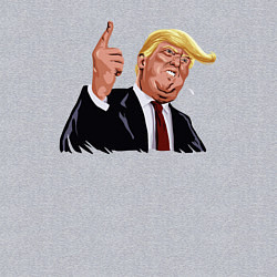Свитшот хлопковый мужской Речь Трампа, цвет: меланж — фото 2