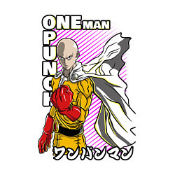 Свитшот хлопковый мужской One-Punch Man Ванпанч, цвет: белый — фото 2