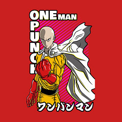 Свитшот хлопковый мужской One-Punch Man Ванпанч, цвет: красный — фото 2