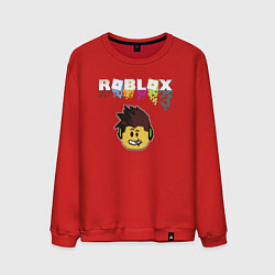 Мужской свитшот Roblox pixel - роблокс пиксель видеоигра для детей