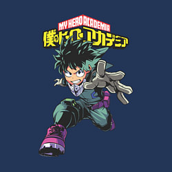 Свитшот хлопковый мужской Моя геройская академия Мидория, цвет: тёмно-синий — фото 2