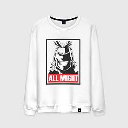 Свитшот хлопковый мужской Моя геройская академия All Might, цвет: белый