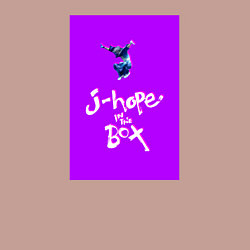 Свитшот хлопковый мужской J-hope in the box - K-pop, цвет: пыльно-розовый — фото 2