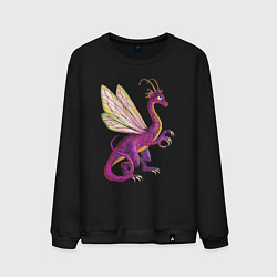 Свитшот хлопковый мужской HOMM3 Faerie Dragon, цвет: черный