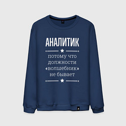 Мужской свитшот Аналитик волшебник
