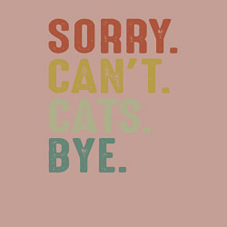 Свитшот хлопковый мужской Извини не могу коты пока, цвет: пыльно-розовый — фото 2