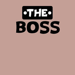 Свитшот хлопковый мужской Boss начальник, цвет: пыльно-розовый — фото 2