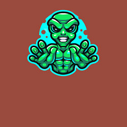 Свитшот хлопковый мужской Alien power, цвет: кирпичный — фото 2